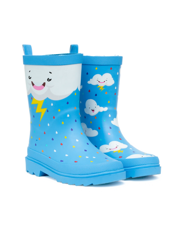 Bottes de pluie rigolotes pour enfants Nuages pluvieux