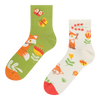 Chaussettes mi-mollet rigolotes Renard et Papillons