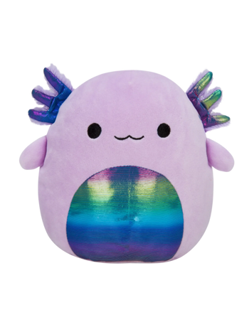 Peluche SQUISHMALLOWS de 20 cm Monica l’Axolotl violet