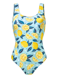 Maillot de bain une pièce rigolo pour femmes Citrons d'été