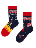 Chaussettes rigolotes pour enfants Sapeur-pompier