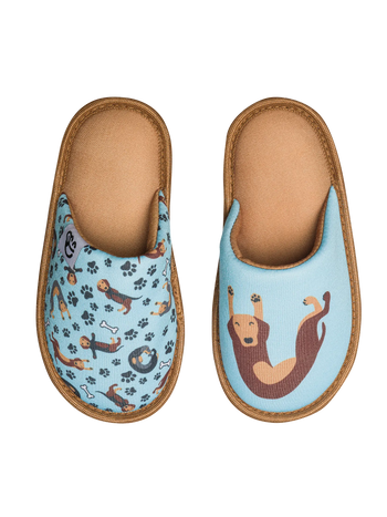 Pantoufles rigolotes pour enfants Teckel