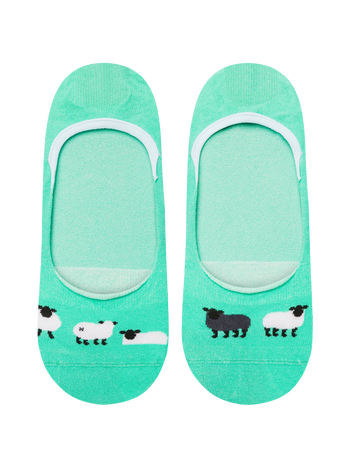 Chaussettes invisibles rigolotes Mouton noir