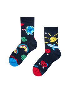 Chaussettes rigolotes pour enfants Amour autour du monde