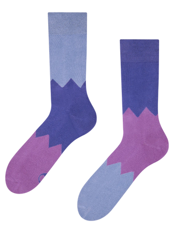 Chaussettes chaudes violettes ZigZag