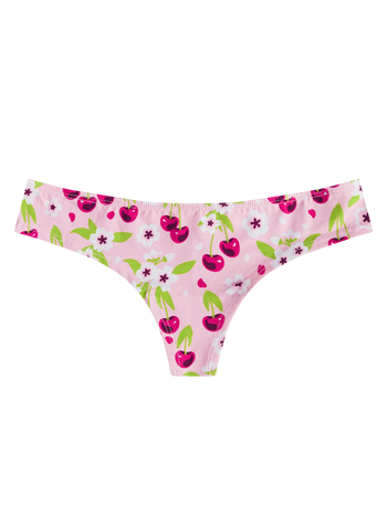 Culotte brésilienne rigolote pour femmes Fleur de cerisier
