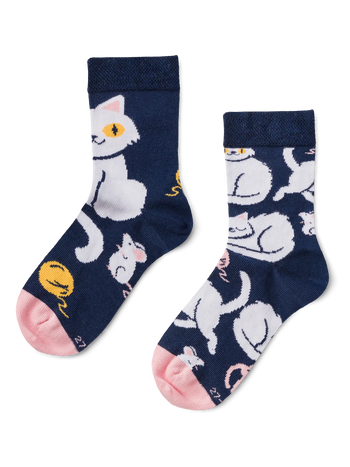 Chaussettes rigolotes pour enfants Chaton ludique