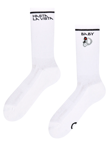 Chaussettes fonctionnelles rigolotes Hasta la Vista