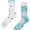 Chaussettes chaudes rigolotes Flocons de neige joyeux