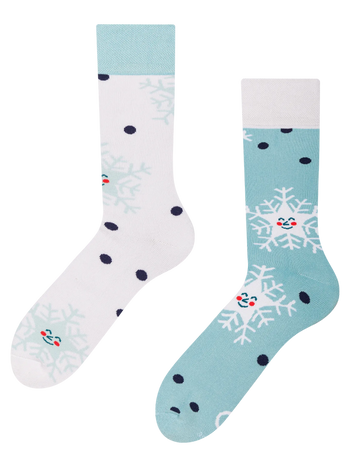 Chaussettes chaudes rigolotes Flocons de neige joyeux