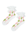 Chaussettes cutecore Esthétique arlequin
