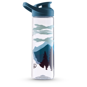 Gourde d’eau rigolote de 700 ml Montagnes du matin