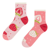 Chaussettes mi-mollet rigolotes Fraises sucrées