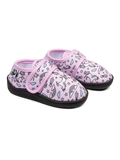 Pantoufles rigolotes à velcro Licorne arc-en-ciel