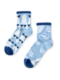Chaussettes mi-mollet rigolotes Pigeons sympathiques