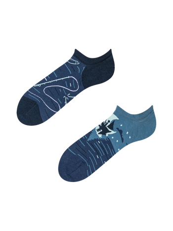 Socquettes rigolotes pour baskets Pêcheur de nuit