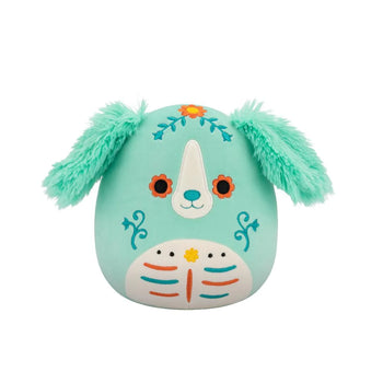 Peluche Squishmallows de 20 cm Lisbeth le retriever vert menthe Day of the Dead