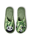 Pantoufles rigolotes Panda et bambou