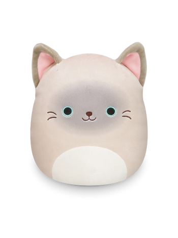 Peluche Squishmallows de 20 cm Felton le chat Siamois
