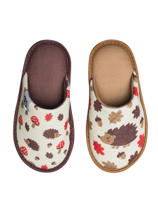 Pantoufles rigolotes pour enfants Hérisson forestier