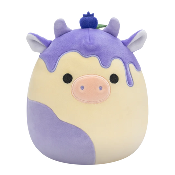 Peluche Squishmallows de 20 cm Benito la vache cheesecake aux myrtilles 2025