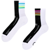 Chaussettes mi-mollet fonctionnelles rigolotes Marche en arc-en-ciel