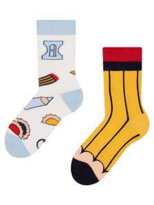 Chaussettes rigolotes pour enfants Crayon
