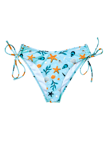 Culotte bikini ajustable Coquillages