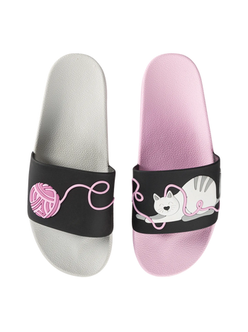 Sandales rigolotes Chat et balle