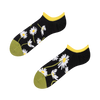 Socquettes rigolotes pour baskets Marguerites durant la nuit