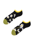 Socquettes rigolotes pour baskets Marguerites durant la nuit