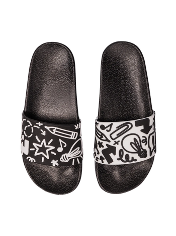 Sandales rigolotes pour enfants Gribouillages