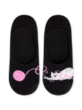 Chaussettes invisibles rigolotes Chat et balle