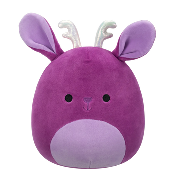 Peluche Squishmallows de 20 cm Maria Del Mar le jackalope violet aux bois étincelants