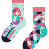 Chaussettes rigolotes pour enfants Petite sirène