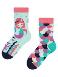 Chaussettes rigolotes pour enfants Petite sirène