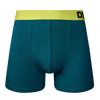 Boxer bleu sarcelle et jaune pour hommes
