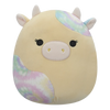 Peluche Squishmallows de 20 cm Rina la vache jaune aux taches tie-dye
