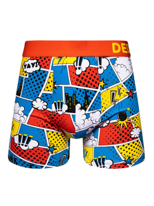 Boxer rigolo pour hommes Bandes dessinées colorées