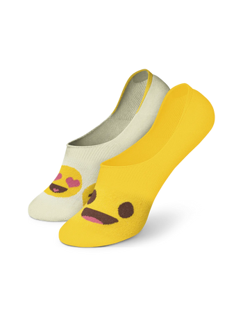 Chaussettes invisibles rigolotes Émoticônes