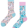 Chaussettes rigolotes Licorne arc-en-ciel