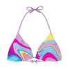 Haut de bikini triangulaire rigolo Vagues de couleur
