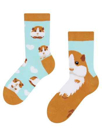 Chaussettes rigolotes pour enfants Cochon d'inde
