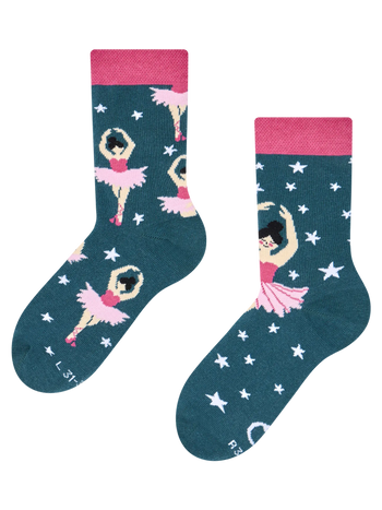 Chaussettes rigolotes pour enfants Ballerine