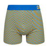 Boxer à motifs bleu et jaune pour hommes