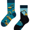 Chaussettes rigolotes pour enfants Pelleteuse