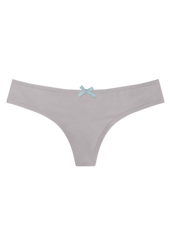Culotte brésilienne grise pour femmes