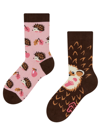 Chaussettes rigolotes pour enfants Hérisson