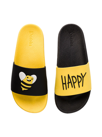 Sandales rigolotes pour enfants Abeille heureuse