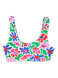 Haut de bikini de sport rigolo Fleurs excentriques